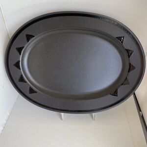 Pfaltzgraff Midnight Sun Black 12" Oval Serving Platter  Stoneware